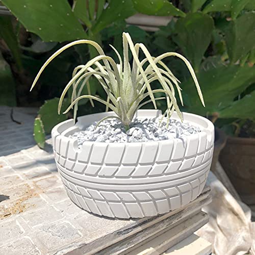 Moule silicone pot de fleur pneu cactus bougie résine - 5