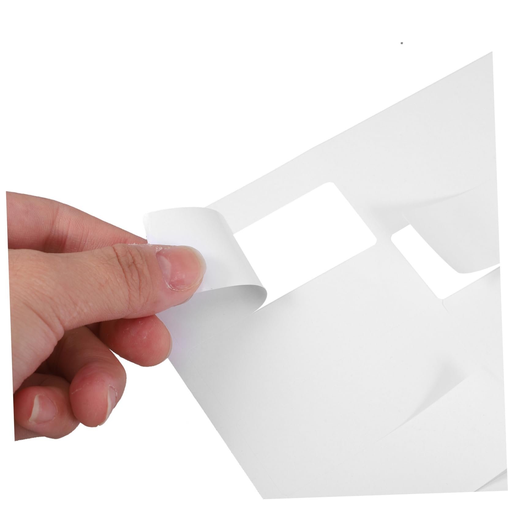 Operitacx 100pezzi Etichette Stampabili Bianche per Indirizzi Postali Adesivi Vuoti per Buste Spedizione e Organizzazione Ufficio Etichette per Contenitori