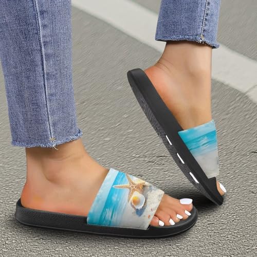 Coloranimal Slippers for Women Summer Sandals Slide Sandals with Non Slip Sole Summer Beach Shoes Shower Shoes Lightweight House Slippers4