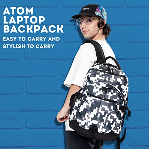 J World New York Atom Multi-Compartment Laptop Backpack, Heat, One Size2