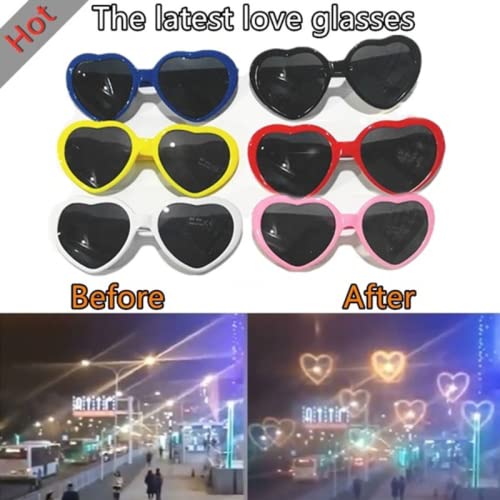 HMRGLMIE-Women Fashion Heart Glasses Watch The Lights Change To Heart Shape At Night Diffraction Glasses Female Sunglasses2