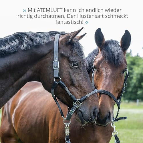 STRÖH ATEMLUFT (1l) • Hustensaft Pferd • Husten-Sirup zur Beruhigung der Atemwege bei Pferden • Husten Liquid