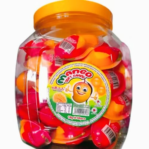 グミ 50個セット 地球グミ 目玉グミ いちごグミ 果汁グミ - 18g*50個入 菓子セット Youtube insで話題 咀嚼音 グミ- 個包装 業務用 人気 プレゼント 誕生日プレゼント フェスティバル 中国産 (マンゴーグミ 50個入)