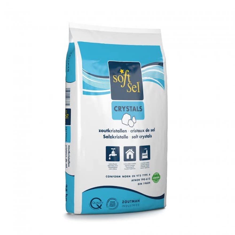 25Kg Salt Crystals | Water Softener Tablet | Food Grade | Compatible to All Tablet Salt Water Softener Machines