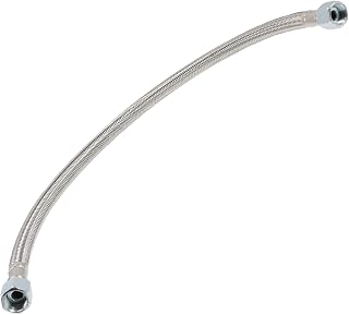 Gadpiparty Stainless Steel Air Compressor Leader Hose Heavy Duty Flexible Air Hose with Check Valve Lightweight Abrasion Resistant Stable Connection for Garage and Industrial Use