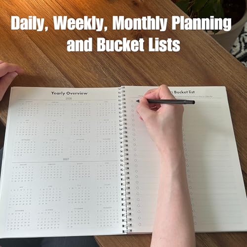 2026 Daily Planner – Rock and Roll – Beatles – Durable Linen Cover- Printed on Eco- Friendly Paper- Collectable Monthly Organizer/Daily Planner for Home, School and Office - Les Beatles, Paul McCartney, John Lennon, RIngo Starr, George Harrison 2026 Daily Planner - Rock and Roll - Beatles - Durable Linen Cover- Printed on Eco- Friendly Paper- Collectable Monthly Organizer/Daily Planner for Home, School and Office – Image 6