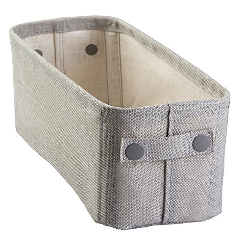 Preisvergleich Produktbild iDesign 04643EU Wren Badezimmer-Aufbewahrung Spülkastenkorb, hellgrau