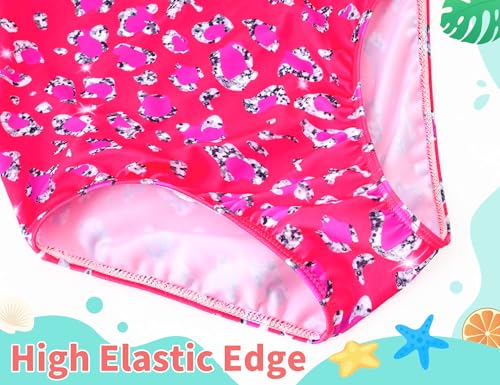 Image of TENVDA Girls Swimsuit Summer Beach Sport Halter Bathing Suits One Piece Swimwear for 2-12 Years Old Kids