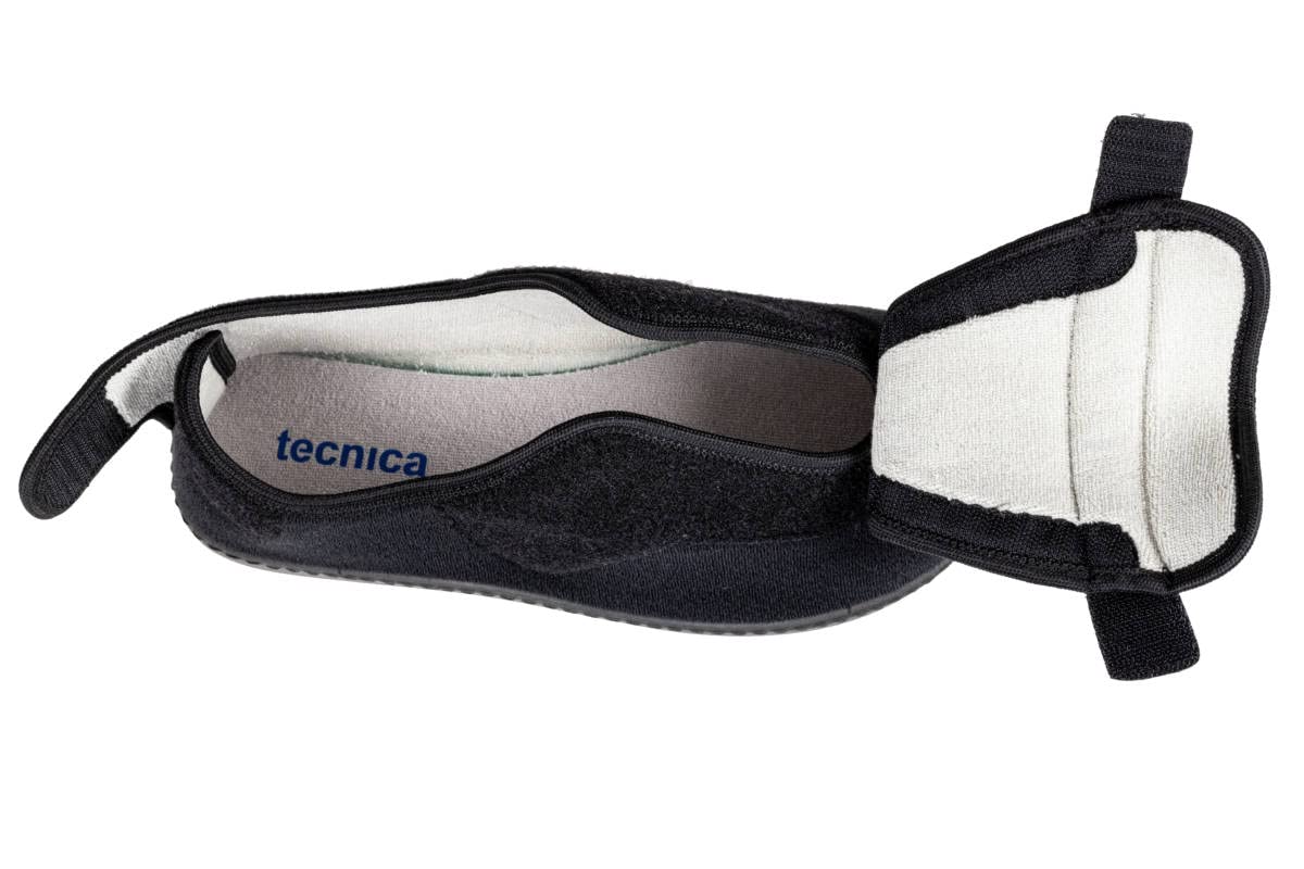 EXTRO STYLE Tecnica 3A Kle Nero, Linea Anziani, Microfibra, Scarpa Ortopedica Made in Italy, Plantare Estraibile, Chiusura a Strappo, Scarpe Ortopediche, Dispositivo Medico Classe 1