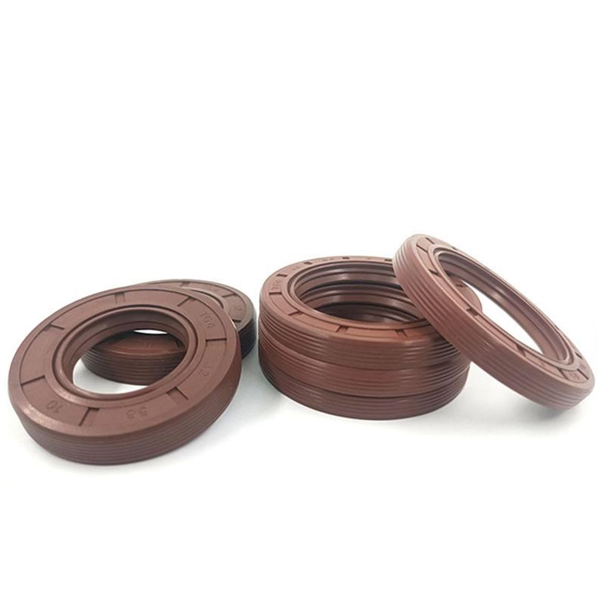 5 Stück TG4 Skelettöldichtung aus Fluorkautschuk Öldichtungslippe Braun(22 mm x 40 mm x 7 mm)