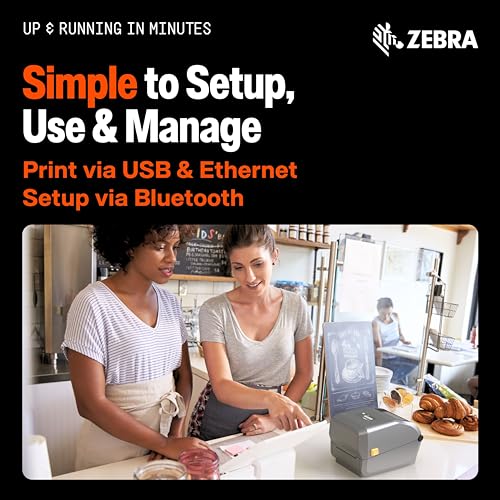 Image of Zebra ZD421 Thermal Transfer Shipping Label Printer | 4x6 | No Ink Required