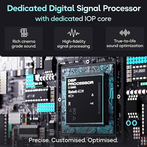Boult Newly Launched X625 5.1ch Dolby Digital 625W Bluetooth Soundbar with Down-Firing Subwoofer Surround Sound Home Theatre, Dedicated DSP, USB/HDMI/AUX & Optical Fiber Connectivity Speaker for TV 5 51u+tCbKevL