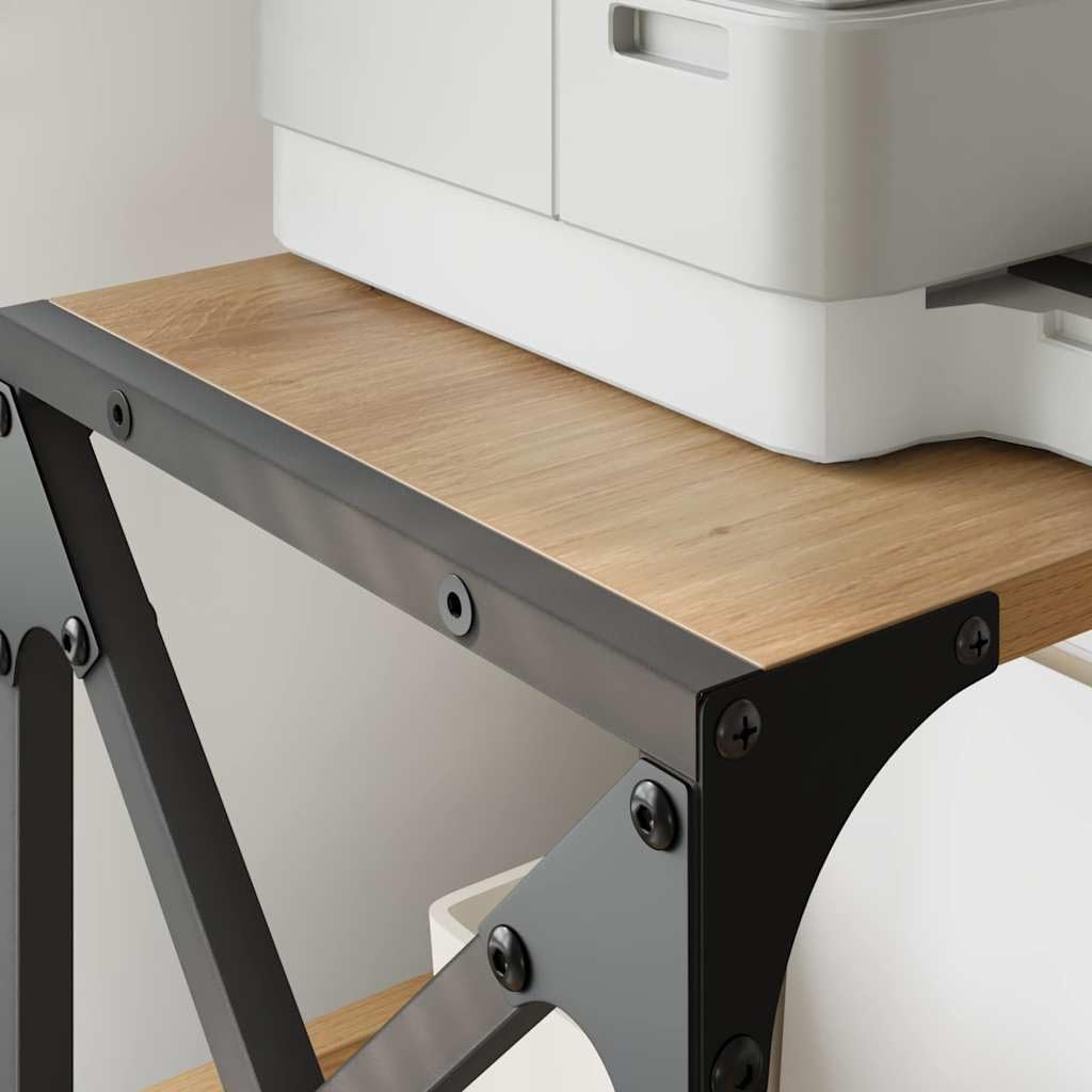 Soporte para impresora (madera, roble Artisan, 2 niveles)