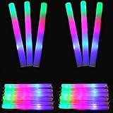 Glow Sticks Bulk 20 Pcs Foam Glow Sticks 3 Modes Led Foam Sticks Color Changing Glow Party Supplies,...