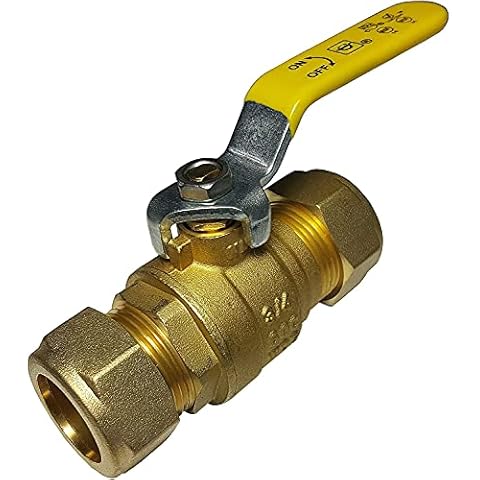10 Pieces XFITTING 3/4" Compression Ball Valve - Full Port, Brass, 600 WOG Cover