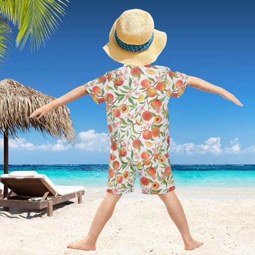 Image of visesunny Little Boys Short Sleeve T-Shirt Beach Shirts Casual Shorts Set Summer Clothes for Kids Outfits
