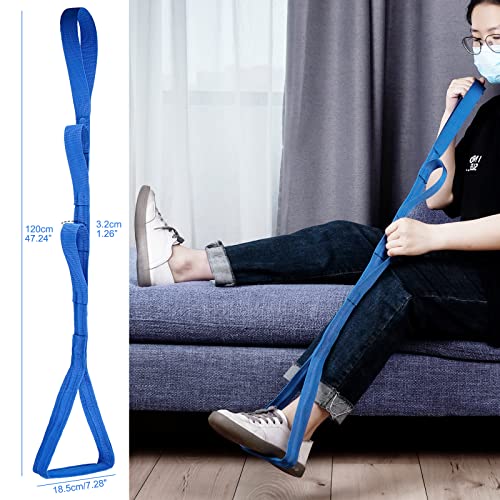42 inch long leg lifterleg lifter after hip replacement all over with aluminum rod hip kit for seniors total hip replacement prime large rigid foot loop ampsturdy multiple handlesblue