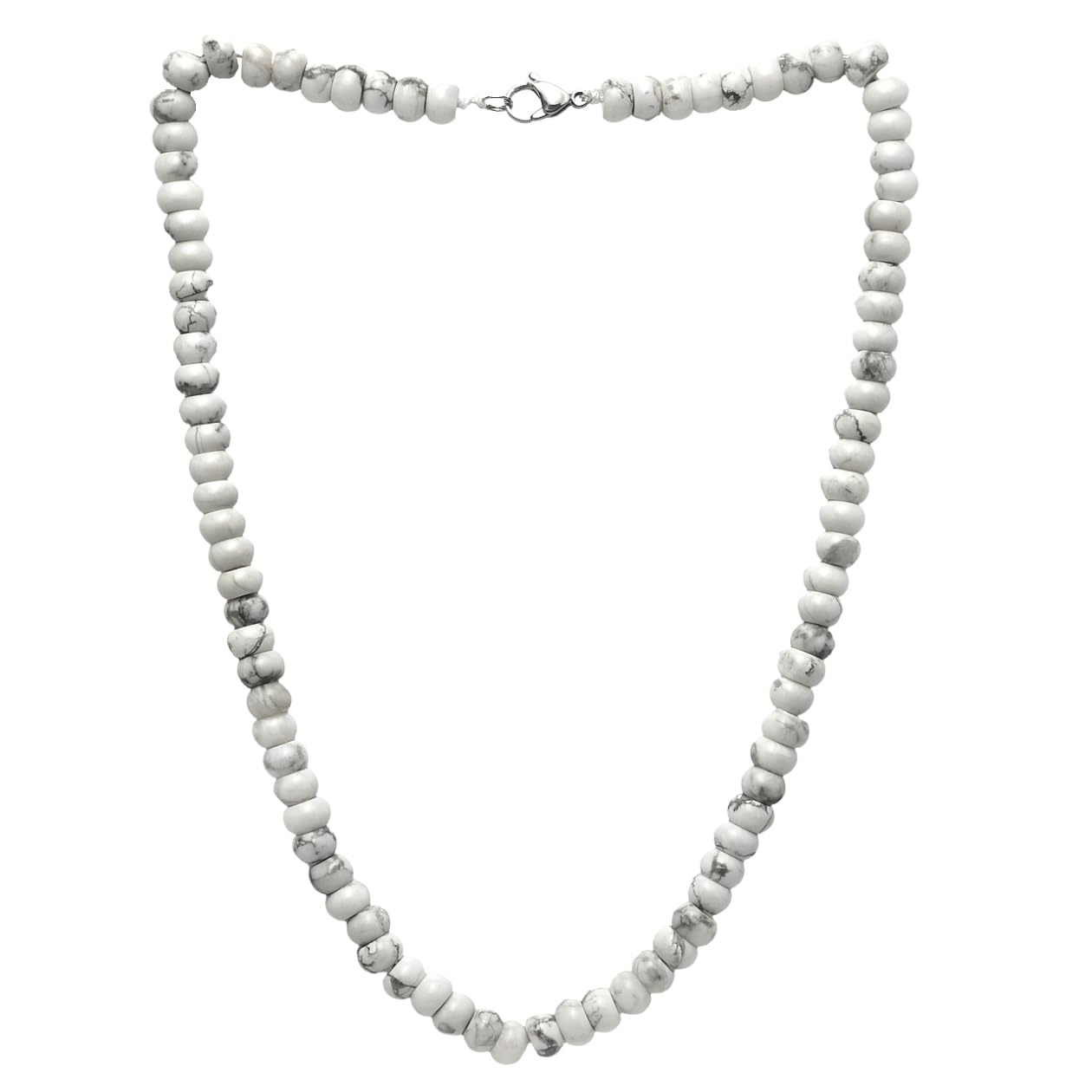 Handgemachte Herren Perlenkette Kette Tigerauge Onyx Grau Achat Jaspis | 8MM Natürliche Edelsteine Heilung Kristallschmuck (Grauer Achat)