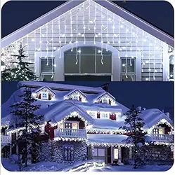 Luz de LED 10 metros 100 LEDs Pisca Pisca à prova d'água Cordão de Luz 110v (Branco) - YODHE