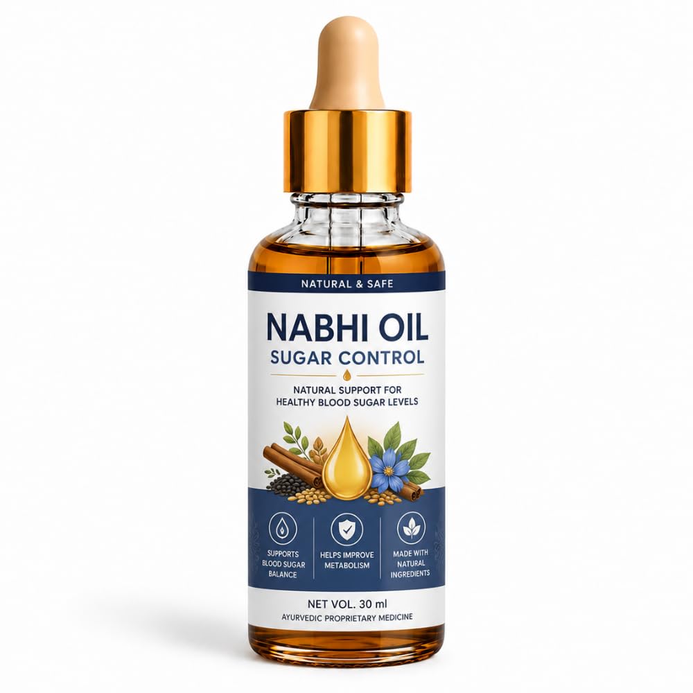Ayurvedic Nabhi Oil For Sugar Control | Navel Care Oil For Blood Sugar Support, Weight Management & Overall Wellness | Belly Button Oil Control Diabetic For Men & Women | 30ml-image-30