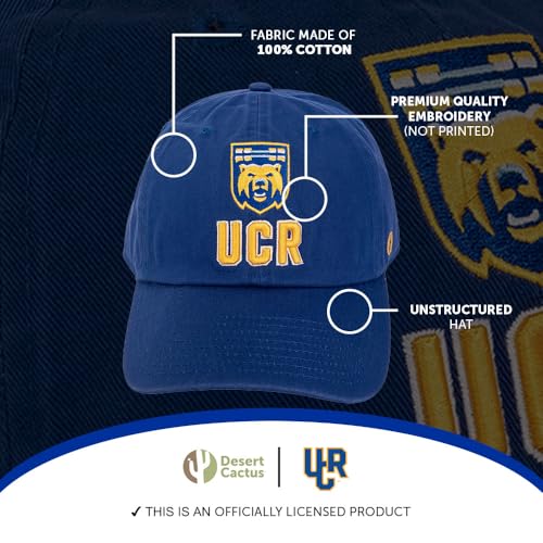 Gorra bordada ajustable Universidad California Riverside azul miniatura 4