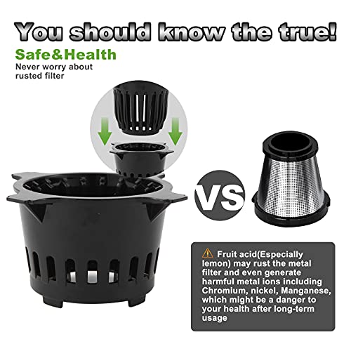 Viesimple Masticating Juicer Cold Press Juicers Machine Easy To Clean Slow Juicer Extractor For Vegetable Fruit Juice Smoothies, Large Wide 3.15” Turn Over Wide Chute, Quite Low Db Juicer Machine #TOP2