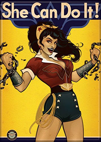 Imán Ata-Boy DC Comics Wonder Woman 2.5 x 3.5 pulgadas