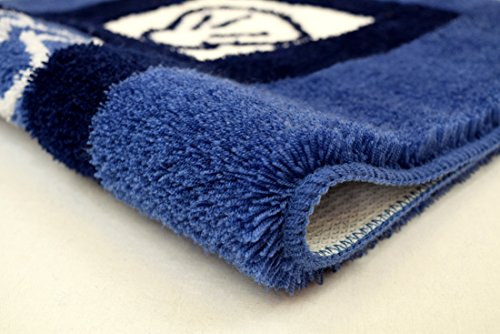 Meusch Sylt Toilet Mat, Polyacrylic, Navy Blue