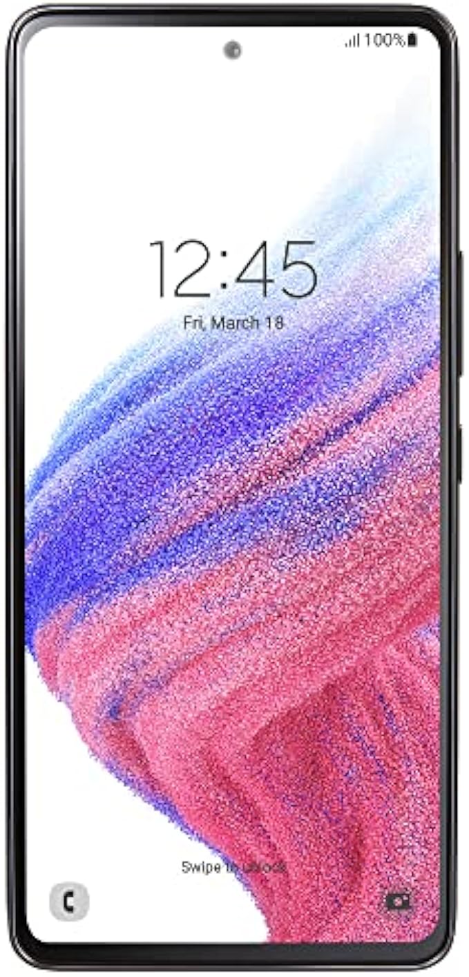 Total by Verizon Samsung Galaxy A53 5G, 128GB, Black - Prepaid Smartphone (Locked)