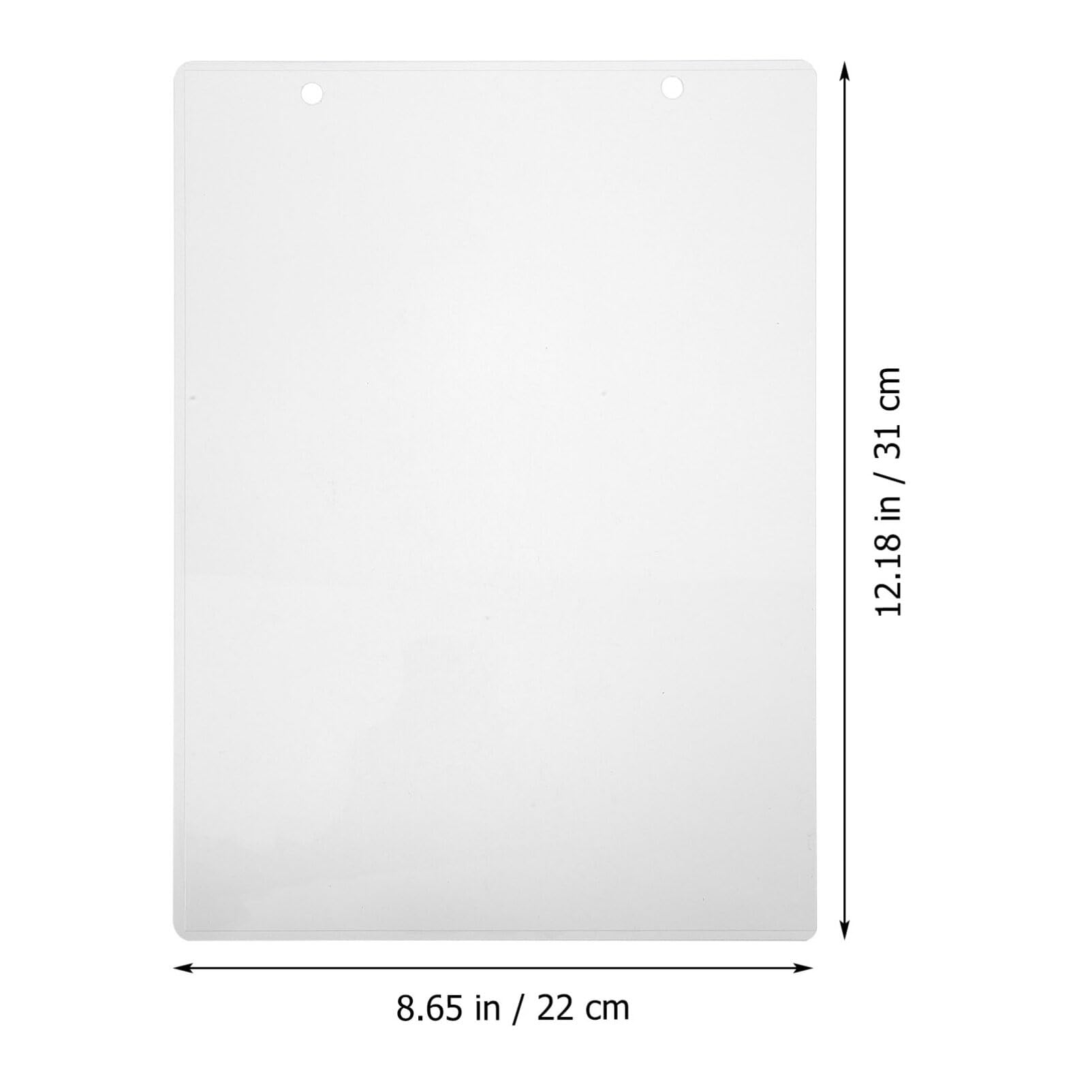 Gatuida 10pezzi Buste Trasparenti Per Documenti Protezione Ottimalper Poster Per Esposizioni e Decorazioni Festive Interna Facile Visibilità e Sicurezza Dei Contenuti