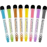 8 Stücke Magnetische Trocken Löschen Marker Bunte Whiteboard Marker Stift Set für Board Kühlschrank, 8 Farben