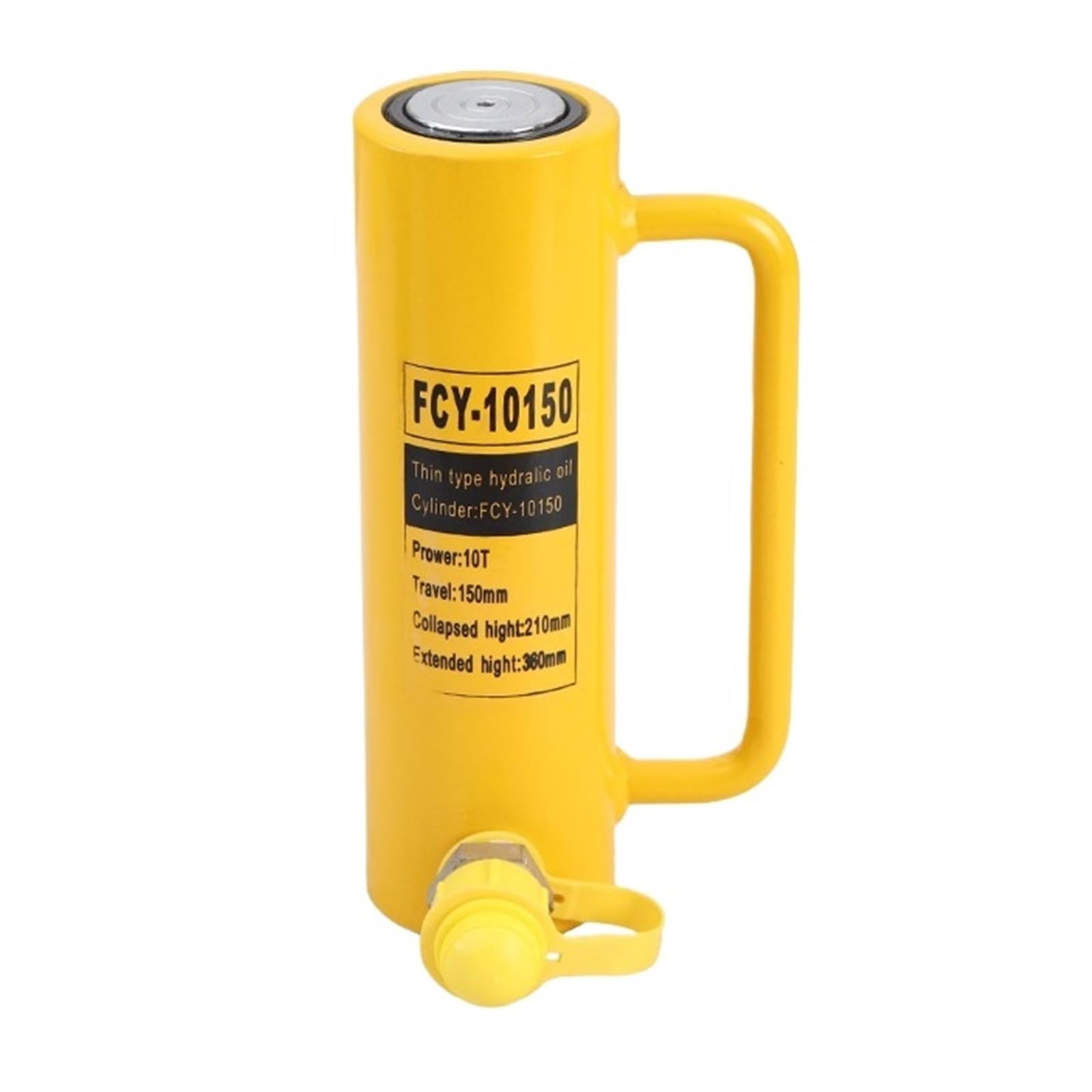 CLEUFWKO Long Type Hydraulic Cylinder FCY-10150 Hydraulic Jack with Output of 10T, Piston Stroke of 150mm