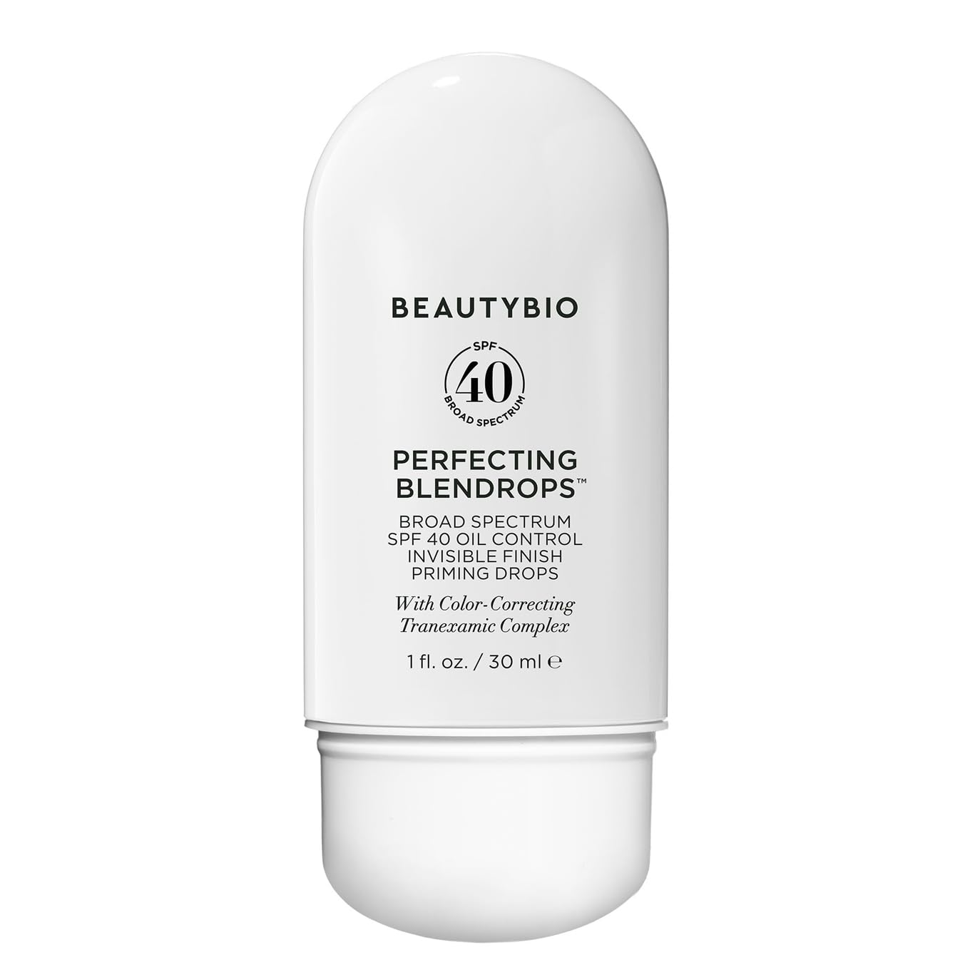 beautybioBLENDROPS. Broad Spectrum SPF 46 Oil-Control Priming Drops With Color-Correcting Tranexamic Complex