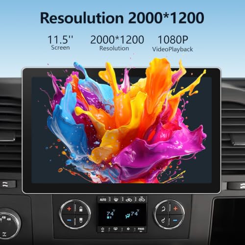 Image of AWESAFE 11.5 Inch Car Radio Stereo for Chevy Silverado Tahoe Equinox GMC Sierra Yukon 2007-2013 with CarPlay & Android Auto