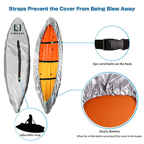 image for LI LIBZAKI LIBZAKI 12.3-13.5ft Waterproof Kayak Cover-300D Storage Dus