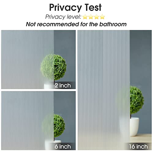Protect Your Privacy With Window Privacy Film - Static Clings, No Glue, 35.4 X 78.7 Inches,Translucent #TOP6
