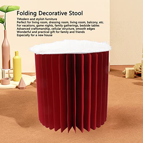 Banquinho papel dobrável, dobrável em um livro, fácil montar, cadeira elegante, presente portátil pa