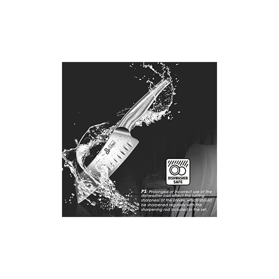 Knife-Sets-for-Kitchen-with-Block-DDF-iohEF-16-Piece-Japanese-Stainless-Steel-Kitchen-Knife-Block-Set-with-Sharpener-Unibody-Silver-Chef-Knife-Set Kitchen Knife Set with Block, DDF iohEF 16 PCS Knife Set for Kitchen with Block Japanese Stainless Steel, Ultra Sharp Chef Knife Set with Sharpener