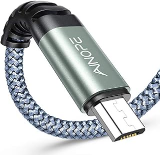 Micro USB Cable AINOPE Android Cable [2M 2Pack] Nylon Braided USB Cable Fast USB Charger Charging Cables Compatible with Samsung S7/S6/S5, HTC, Huawei, Sony, Nexus, Nokia, PS4 Controller and More
