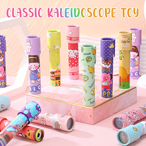 48 Pcs Kaleidoscopes, Vintage Classic Kaleidoscope Toys Educational Party Favors For Stock Stuffers Bag Fillers For Boys And Girls Birthday And School Carnival Prizes, Random Patterns (Cute Style) #TOP2