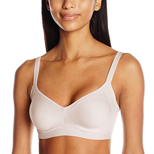 Warner's Women's Easy Does It No Bulge Wire-Free Bra Bra, Rosewater, L
