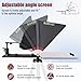 GEIMRSY i7 /14-inch teleprompter with Remote Control, Adjustable Camera mounting Platform (Aluminum), rotatable Tempered Optical Glass, Carrying case Included.