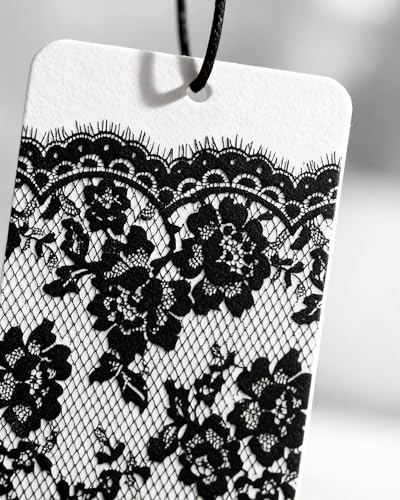 Image of Car Air Freshener Cute Black Lace Bow Coquette Girly 5pcs Automotive Accessories Car Interior Hanging Scents Mirror Decor for Women Teen Girls