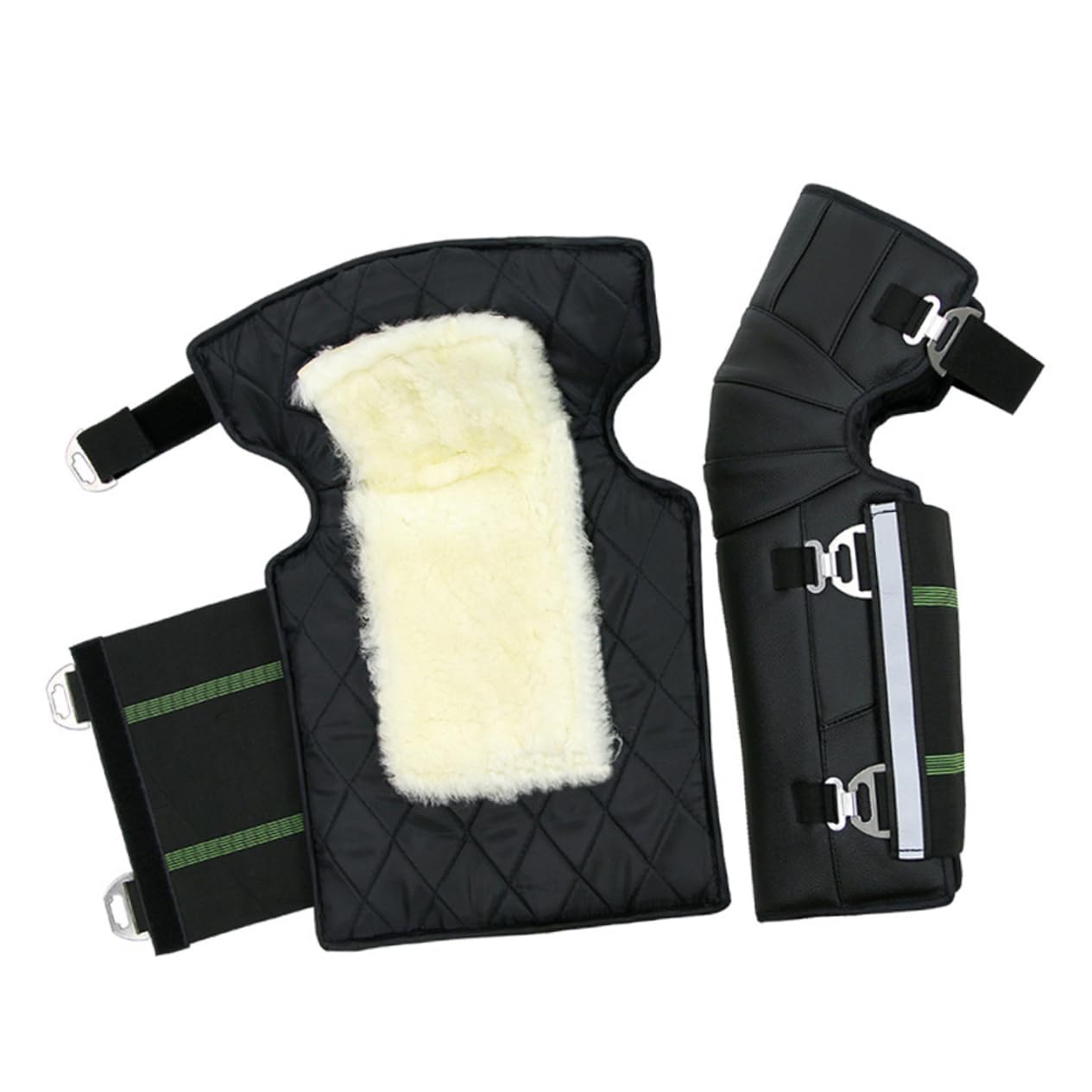 WOFASHPURET 1 Pair Windproof Motorcycle Knee Sleeves Comfortable Flexible Outdoor Knee Protectors Leg Guards for Cycling Skating Winter Sports Unisex Design