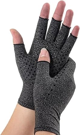 Arthritis Gloves for Women and Men,Compression Arthritis Gloves, Fingerless Design, Breathable Fabric