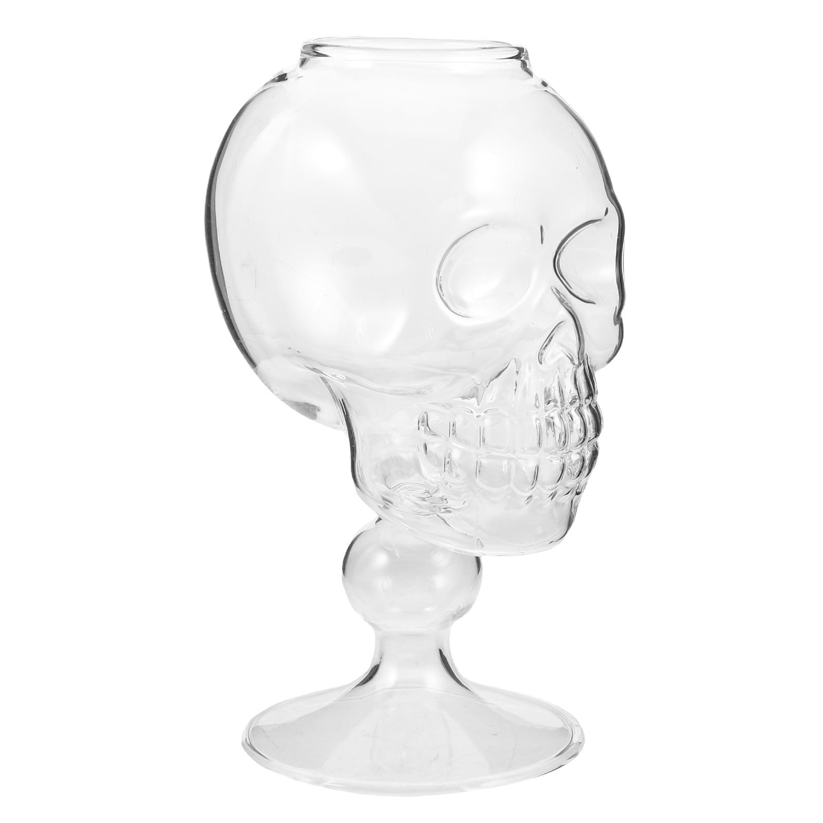 Copa de vino de calavera para fiestas de Halloween y bares