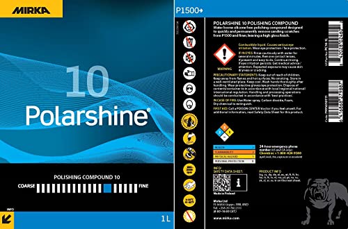 Mirka Polish/Polarshine 10/1000 ml/Professional one-step polish/Silicone-free, Colour - Image 2