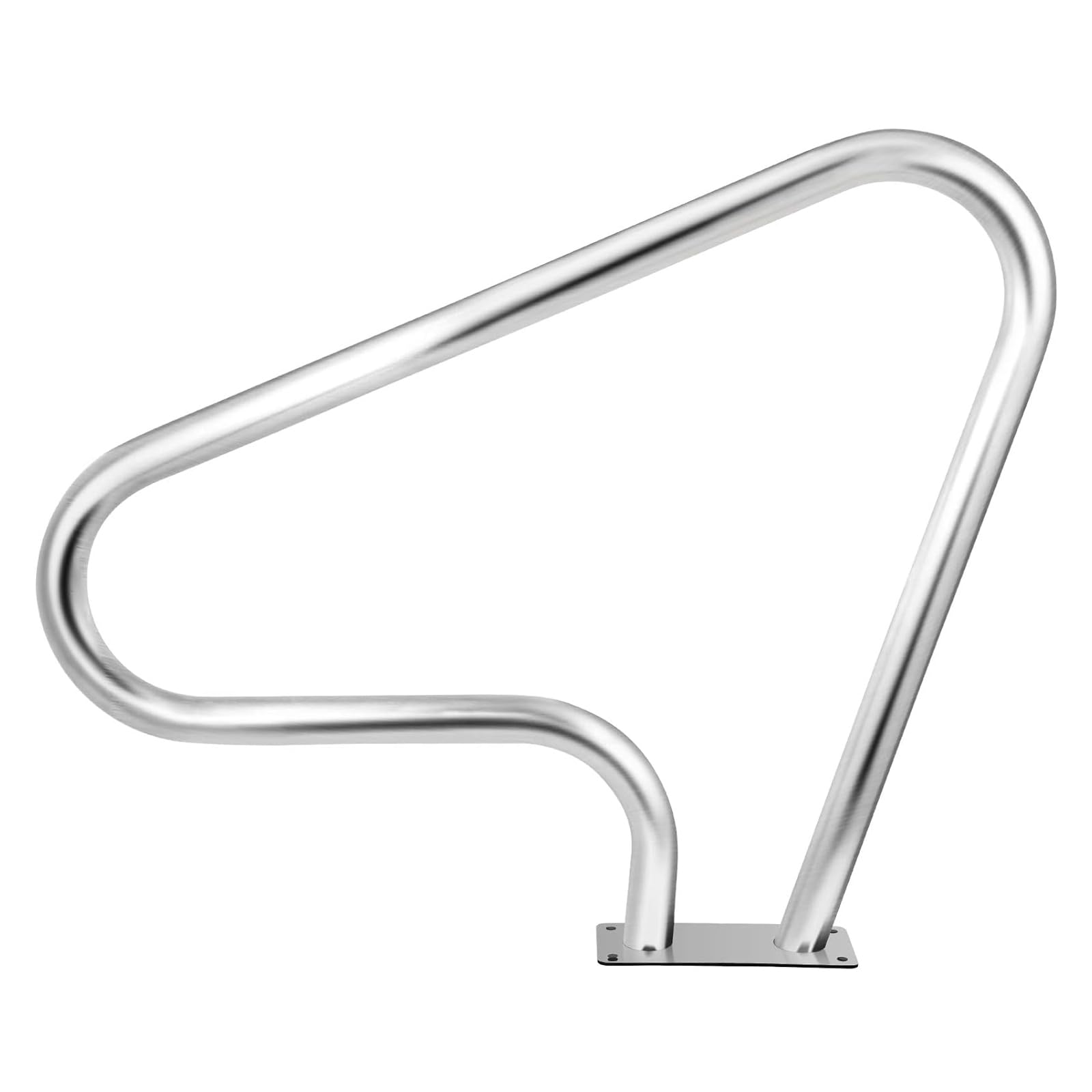 Swimming Pool Handrail for Inground Pools, 304 Stainless Steel Swimming Pool Railings Pool Handrail with Accessories