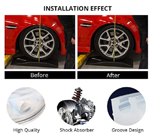 Image of Autoclean Rear Coil Spring Rubber Buffer Kit for i10 | Size C | Increases Car Height, Shock Absorber & Suspension Stabilizer Cushioner
