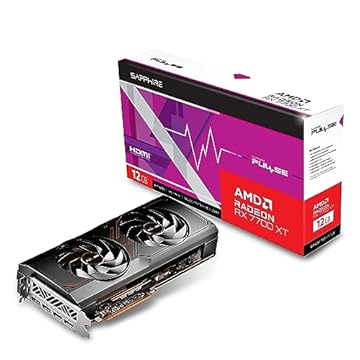 Sapphire Placa gráfica para jogos 11335-04-20G Pulse AMD Radeon RX 7700 XT com 12GB GDDR6, AMD RDNA 3